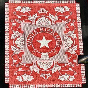 White Star Line Titanic Authentic Replica Third Class Throw Blanket Rare ON SALE